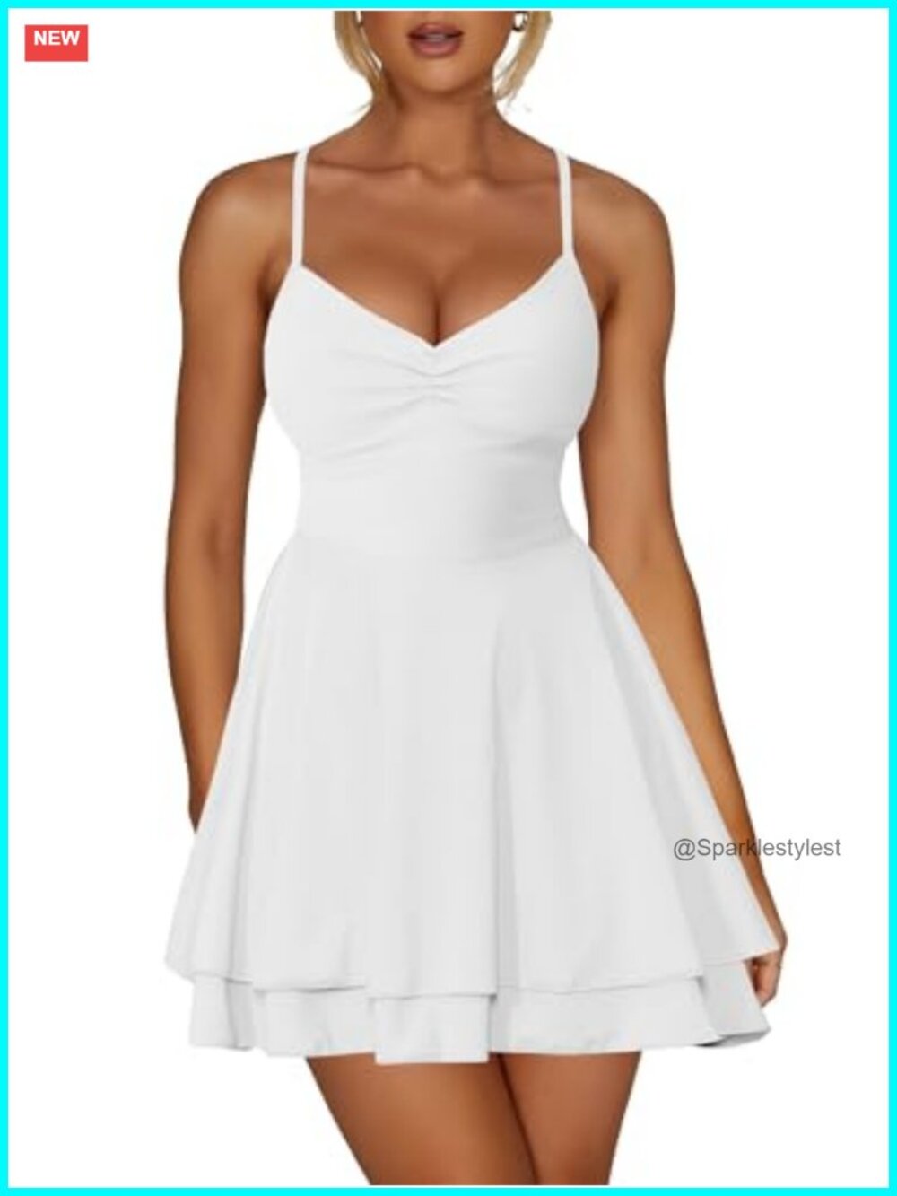 Kaximil Women's Sexy Sleeveless Corset Mini Dress Cute A Line Dress
